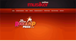 Desktop Screenshot of musiker-online.com