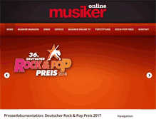 Tablet Screenshot of musiker-online.com